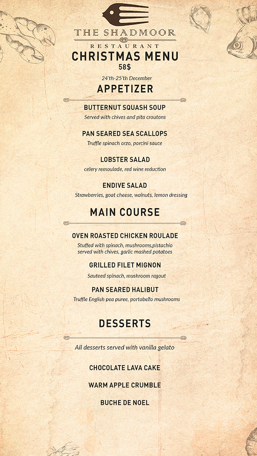 The Chart House Weehawken Menu